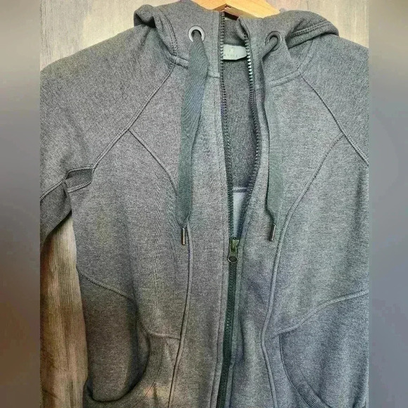 Athleta CYA Define Zip Up Hoodie Athletic Jacket Grey Size XXS Women’s - Picture 4 of 15